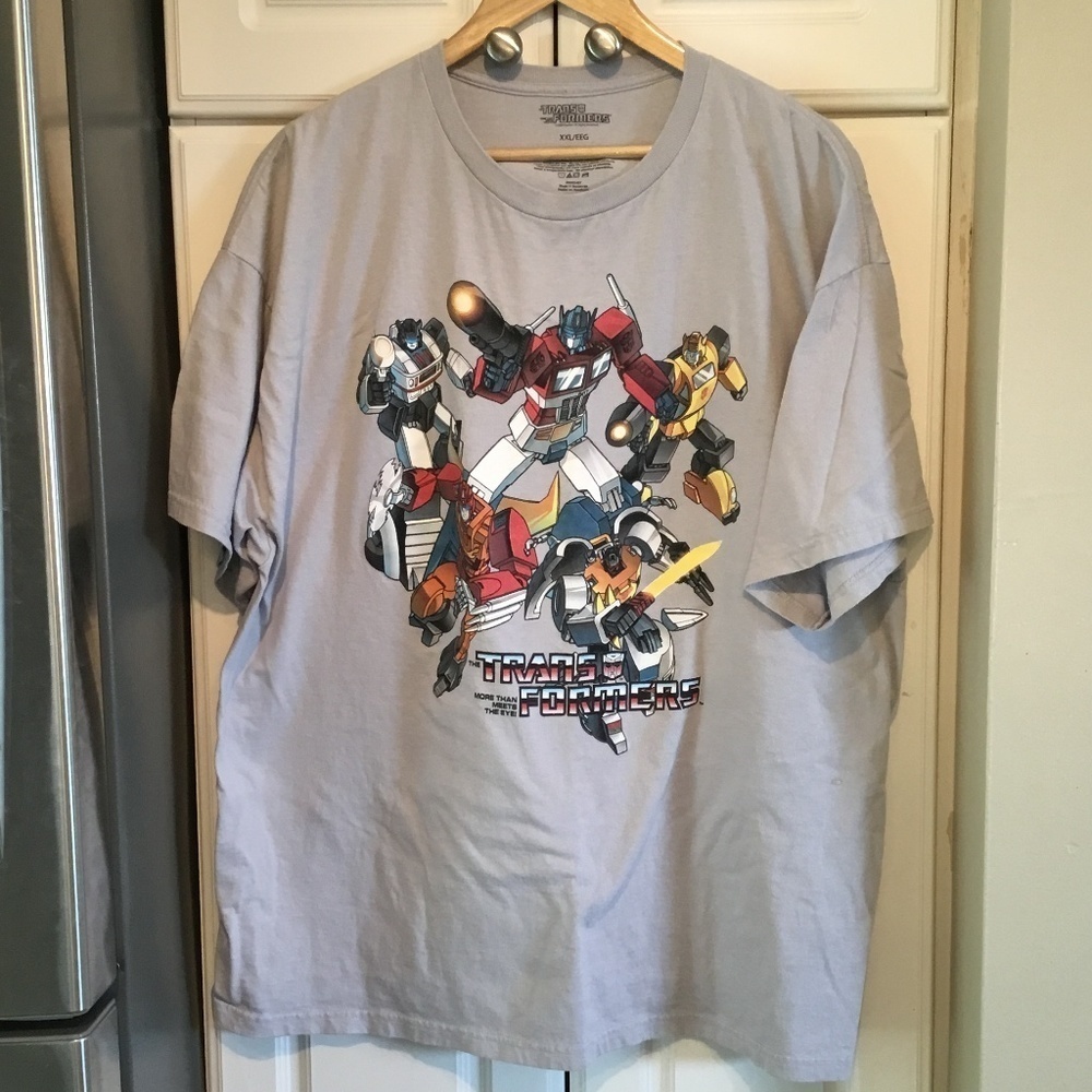 Transformers Gray T-Shirt Size XXL